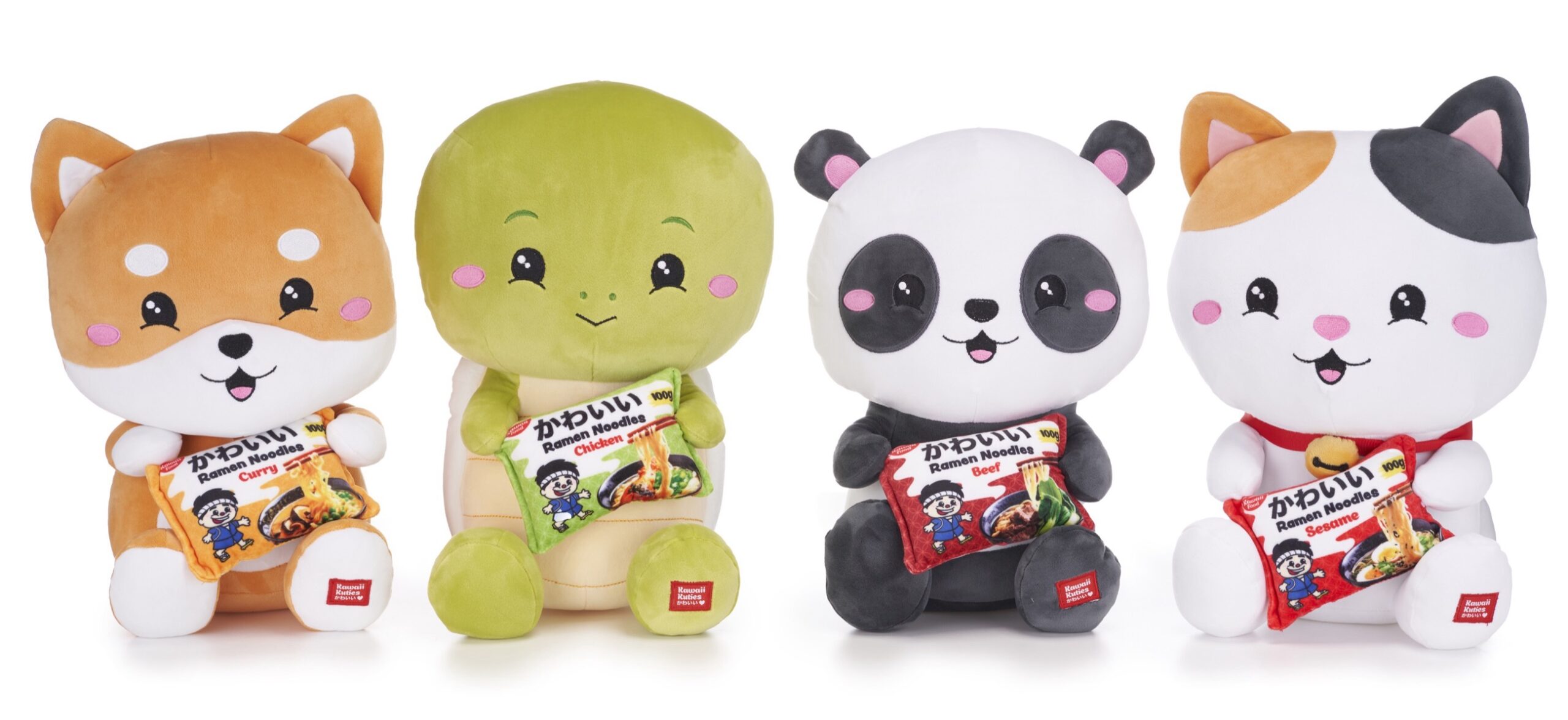 (Mis 5) KAWAII KUTIES Personaggio con Noodle Peluche (Super Squishy) GIFT  33cm 4ass…x18